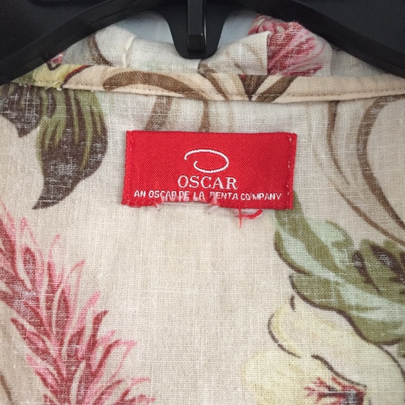 RARE! Vintage Oscar Oscar de la Renta Floral Top - Picture 8 of 8